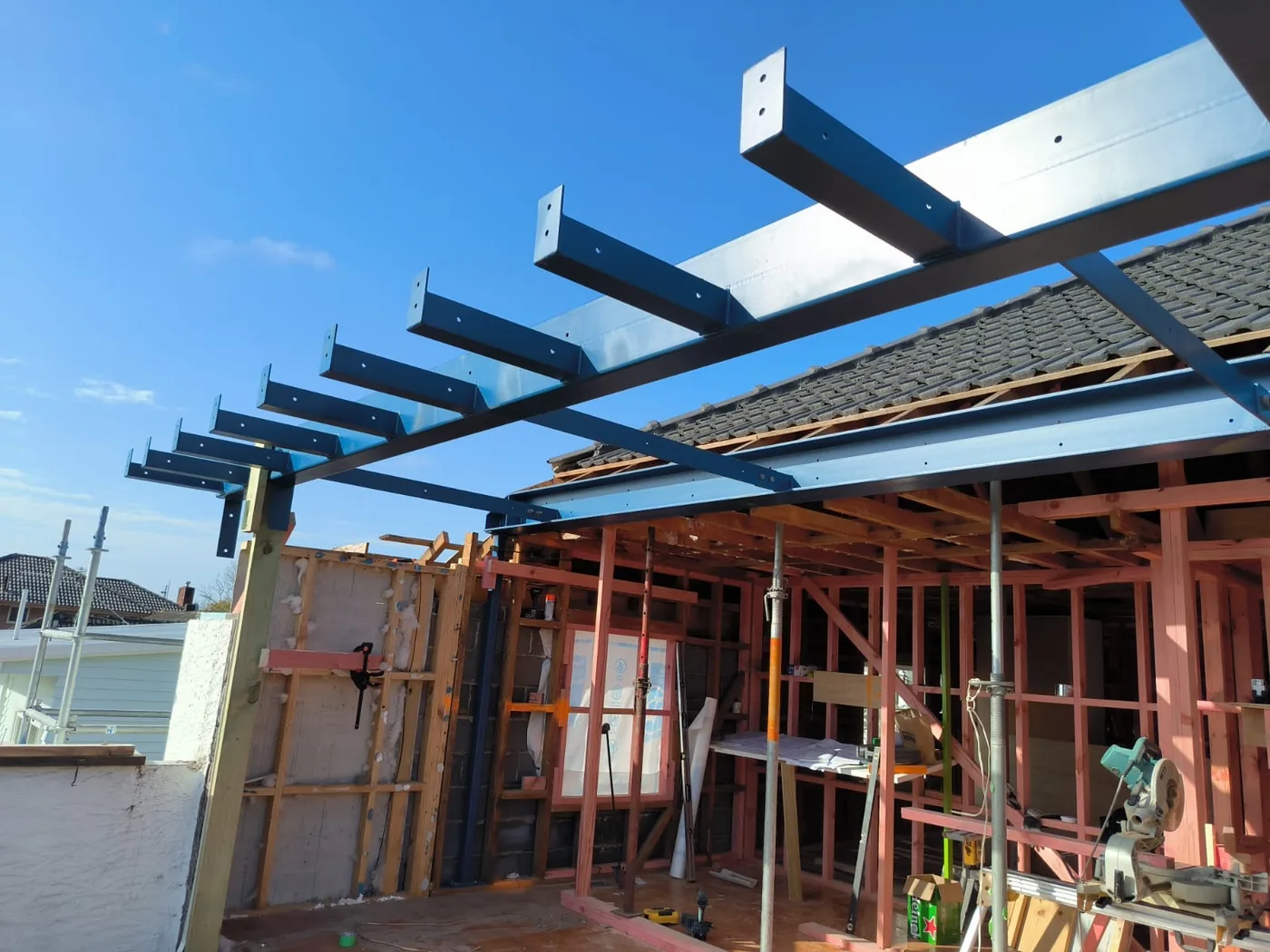 Structural steel beams fabricated by Kevin